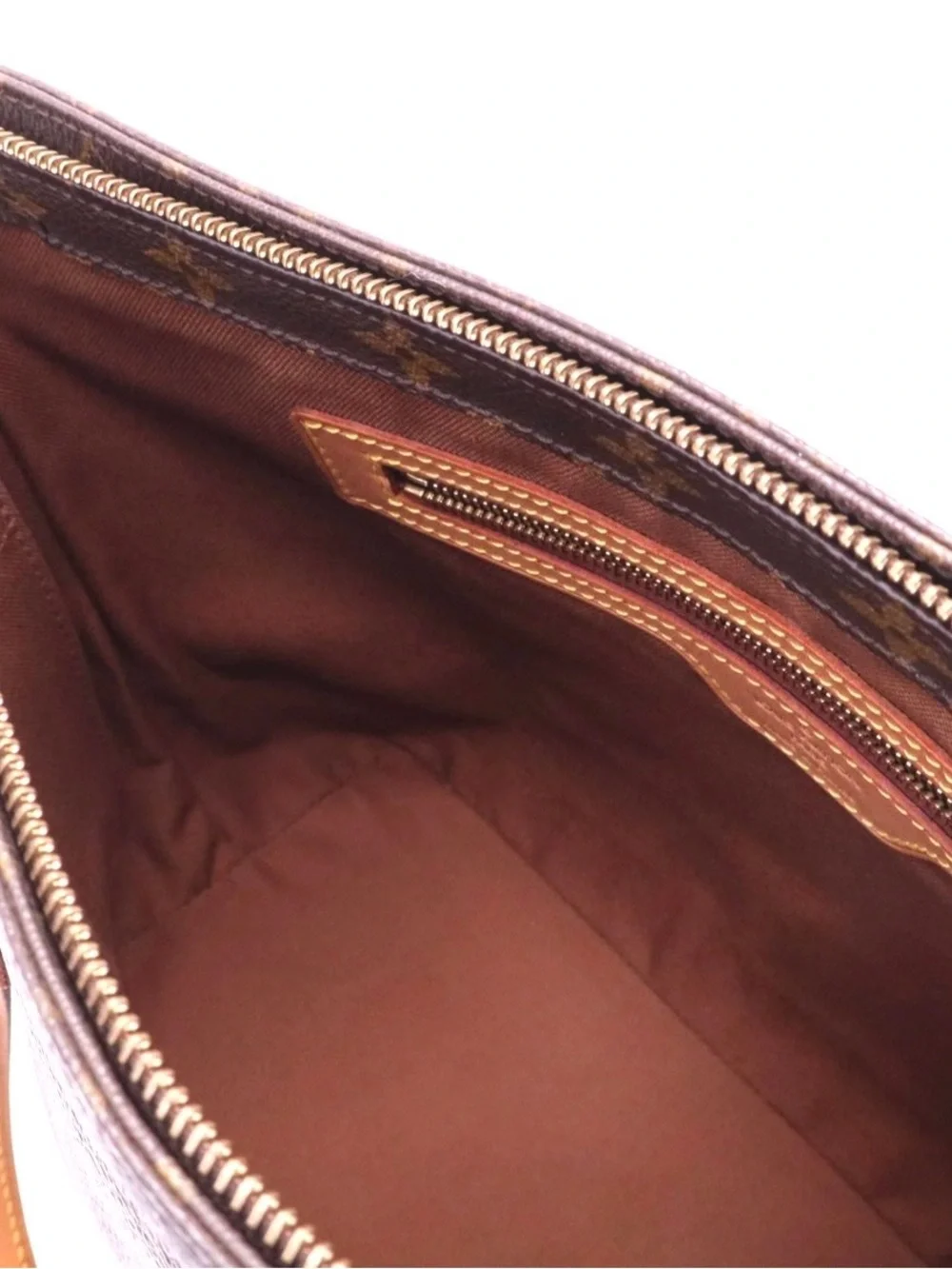 Pre-owned Louis Vuitton Monogram Canvas Shoulder Bag - Brown & Tan - Picture 3 of 6
